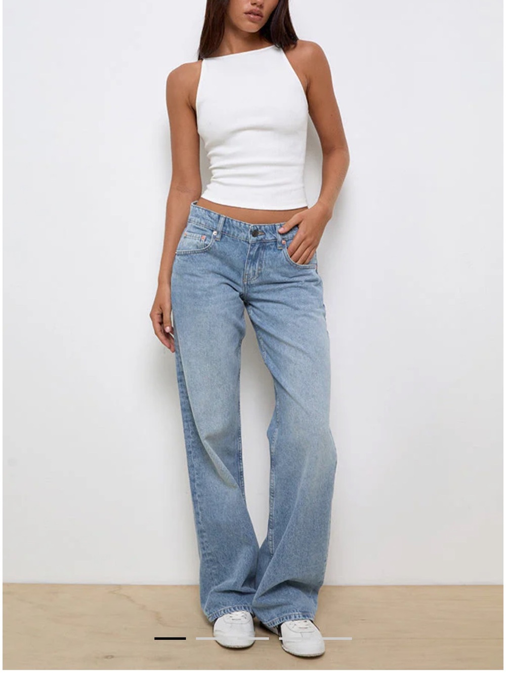Motel Rocks low rise parallel Women’s Jeans in color bright blue NWT 30x32